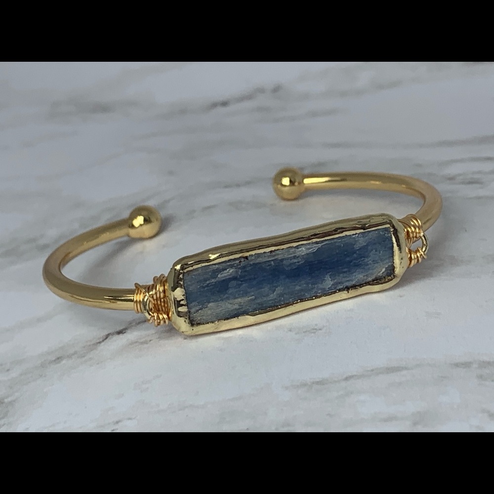 Blue Kyanite Bangle
